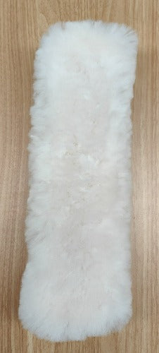 Sheepskin Seat Belt Shoulder Pad Cover - Slate or Natural Colour