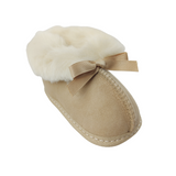 Infants 'Little Koru' Booties - Sand - NZ Made - 0-24months