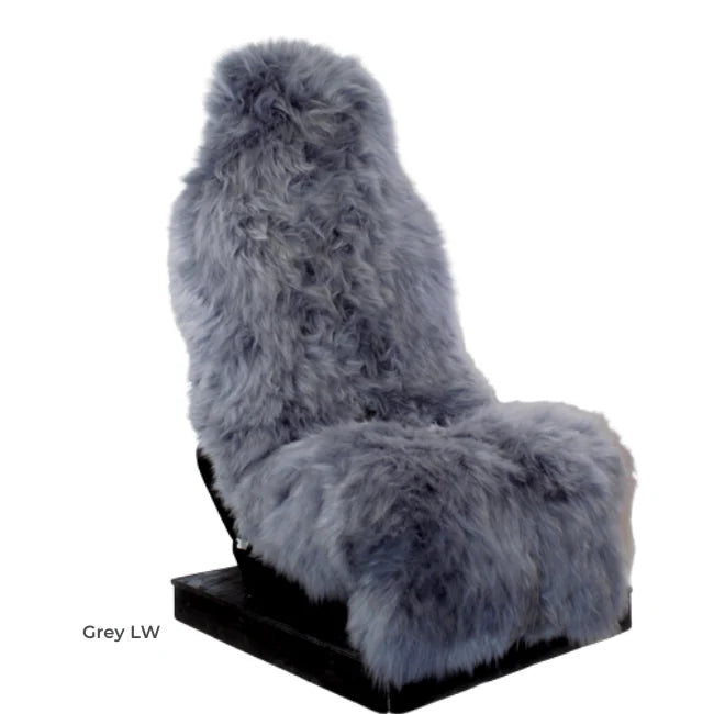 Sheepskin Car Seat Cover - Grey - NZ Made