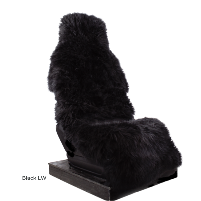 Sheepskin Car Seat Cover - Black - NZ Made