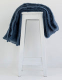 Windermere Mohair Knee Rug - Indigo