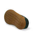 Glerups Unisex Felt Wool Slip-on Slipper with Rubber Sole - Forest Green