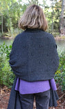 Lothlorian Possum & Merino Bobble Wrap/Scarf/Blanket - Charcoal