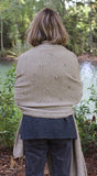 Lothlorian Possum & Merino Bobble Wrap/Scarf/Blanket - Natural