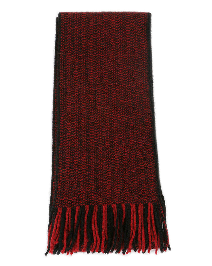 Lothlorian Possum & Merino Unisex Beanie and Scarf Morse Set - Red