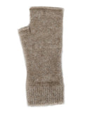 Lothlorian Possum & Merino Plain Fingerless Mitten, Natural