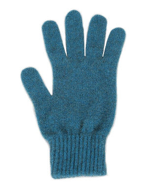 Lothlorian Possum & Merino Unisex Gloves, Teal