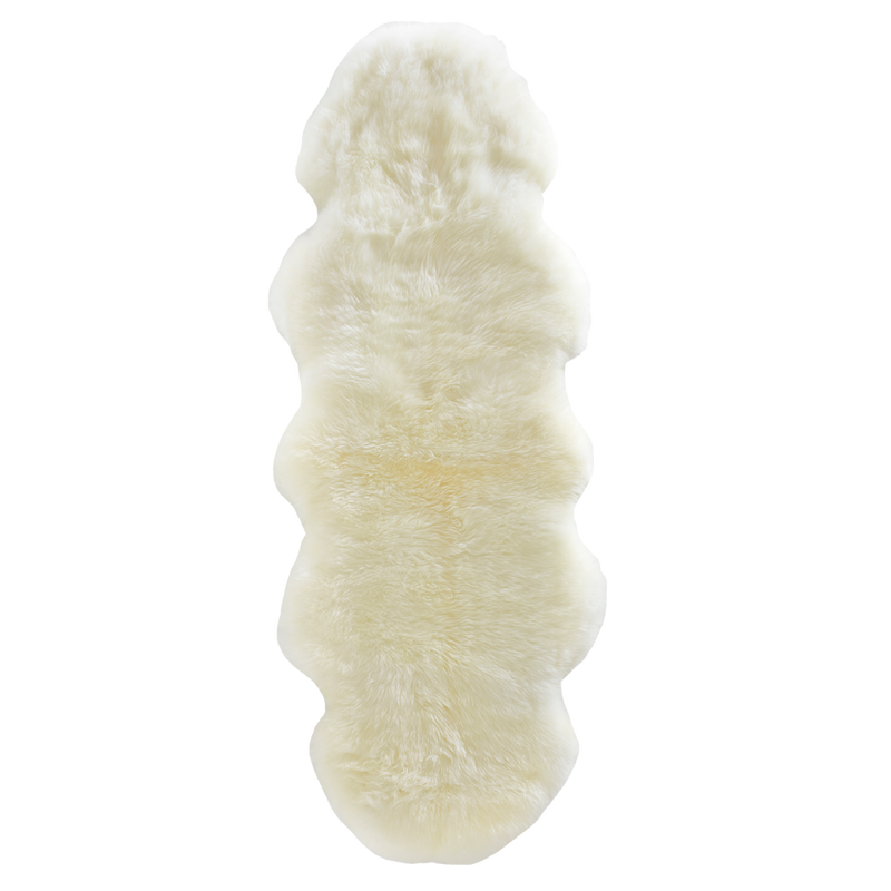 Double Sheepskin Rug - Ivory - NZ Made