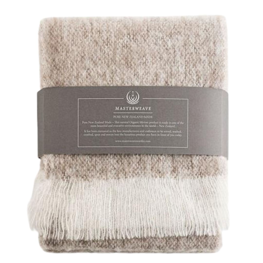 Organic Merino Scarf - Tussock
