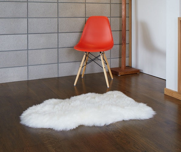 Single Ivory Sheepskin Rug - NZ Made