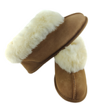 Ladies Padabout Soft Sole Slippers - Chestnut