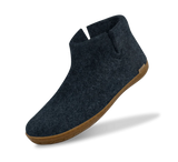 Glerups Unisex Felt Wool Boot with Honey Rubber Sole - Denim