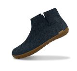 Glerups Unisex Felt Wool Boot with Honey Rubber Sole - Denim