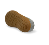 Brown and Grey shoe sole on a white background
