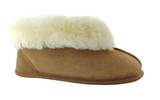 Ladies Padabout Soft Sole Slippers - Chestnut