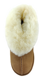 Ladies Padabout Soft Sole Slippers - Chestnut