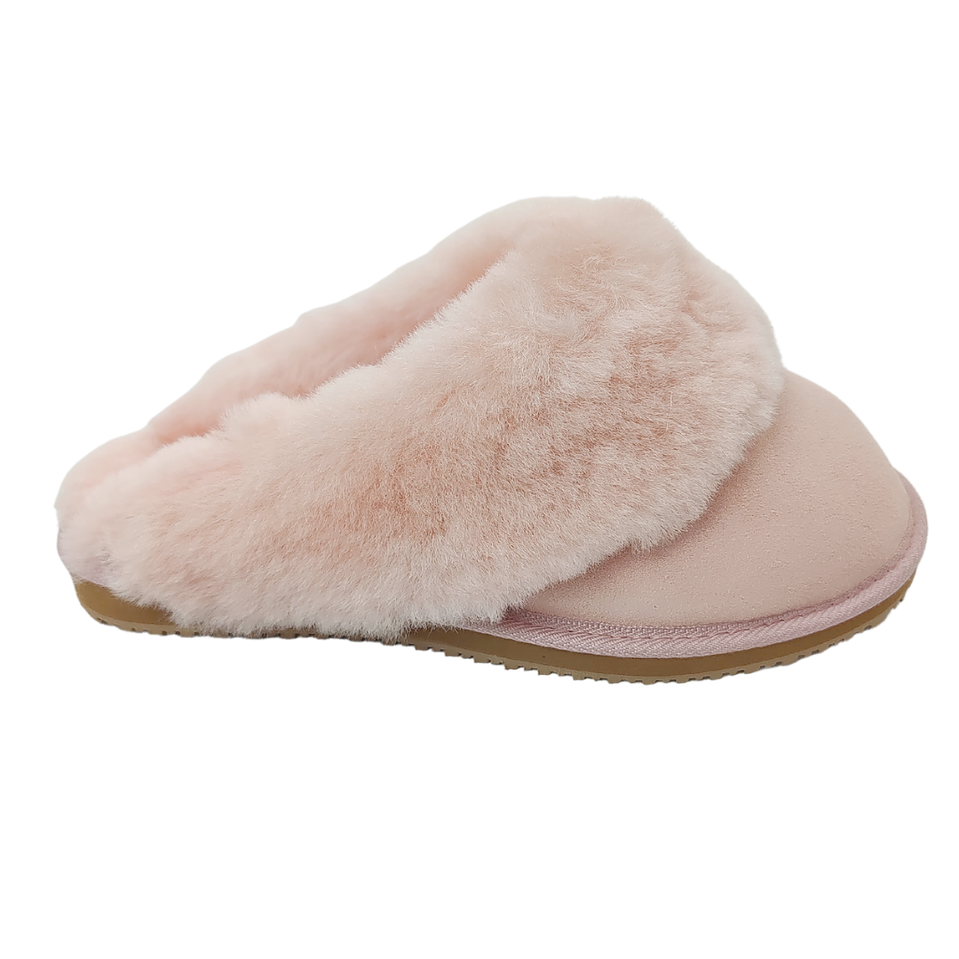 Ladies Karo Scuff - Pink - NZ Made – Sheepskin Warehouse