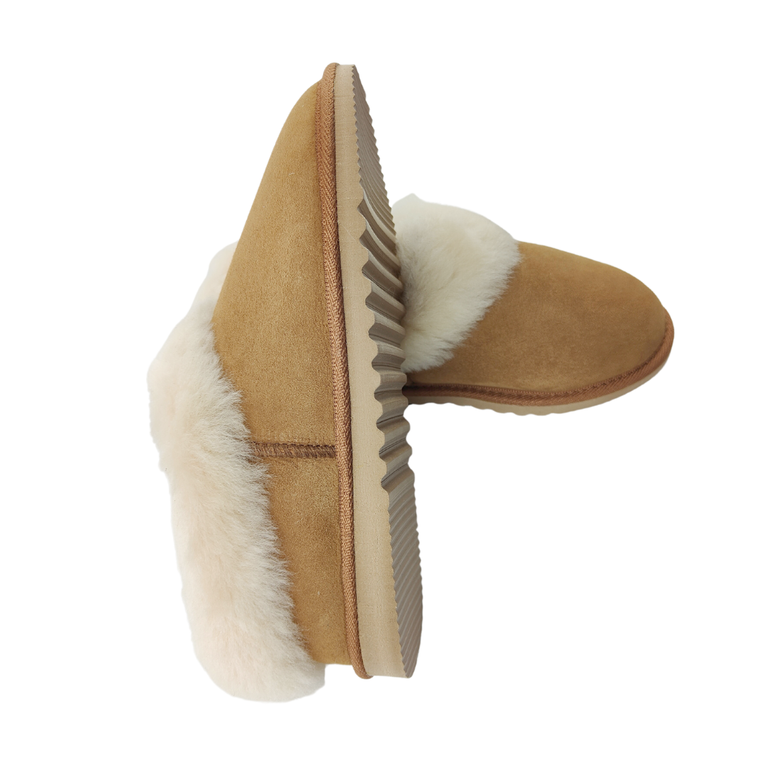 Ladies Kowhai Slippers - Chestnut - NZ Made - Sizes 5-12
