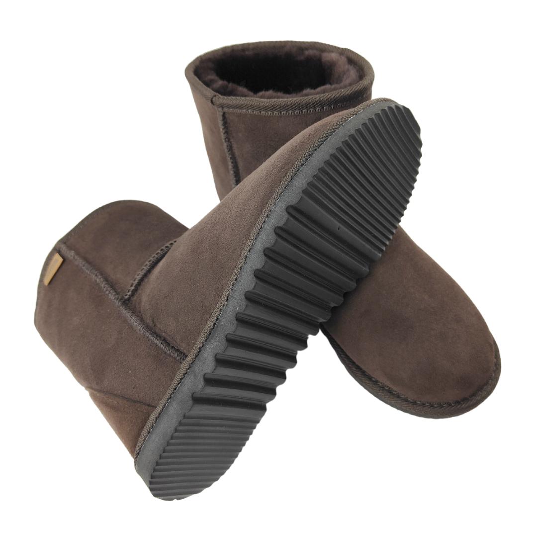 Kids Huia Short Boots - Chocolate - Sizes 1-7
