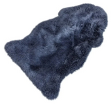 Single Large Sheepskin Rug - Velvet Navy