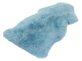 Single Large Sheepskin Rug - Sea Blue