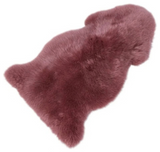Single Large Sheepskin Rug - Rosewood Blush