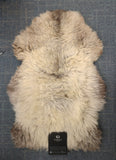Natural Black Single Sheepskin Rug - NZ Made #J5