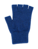 Lothlorian Possum & Merino Unisex Fingerless Gloves, Lagoon Blue