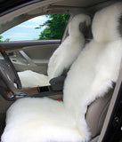 Car Seat Cover Single - Apex Long Wool - Ivory or Grey