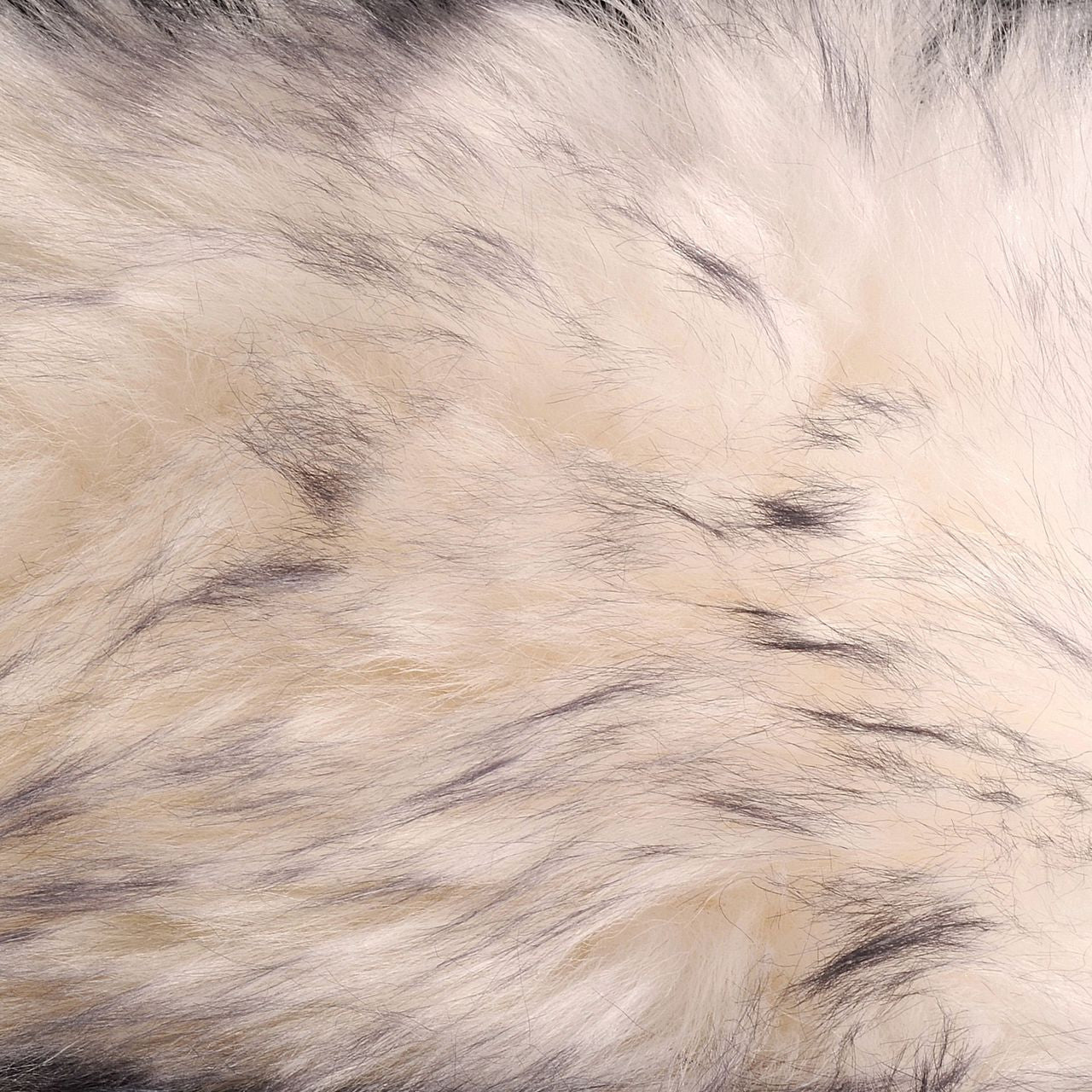 Double Sheepskin Rug - Red with Black Tip or White with Black Tip