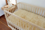 Sheepskin Cot Underlay - Short Wool Honey - NZ Made