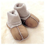 Sand - Taylor Sheepskin Baby Booties - 18-24months